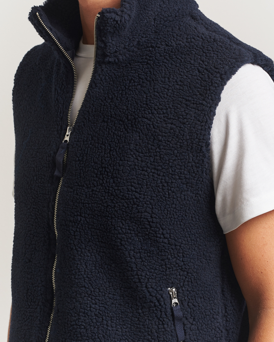 Herren | Jacken | A Day's March | Ajo Pile Vest Navy