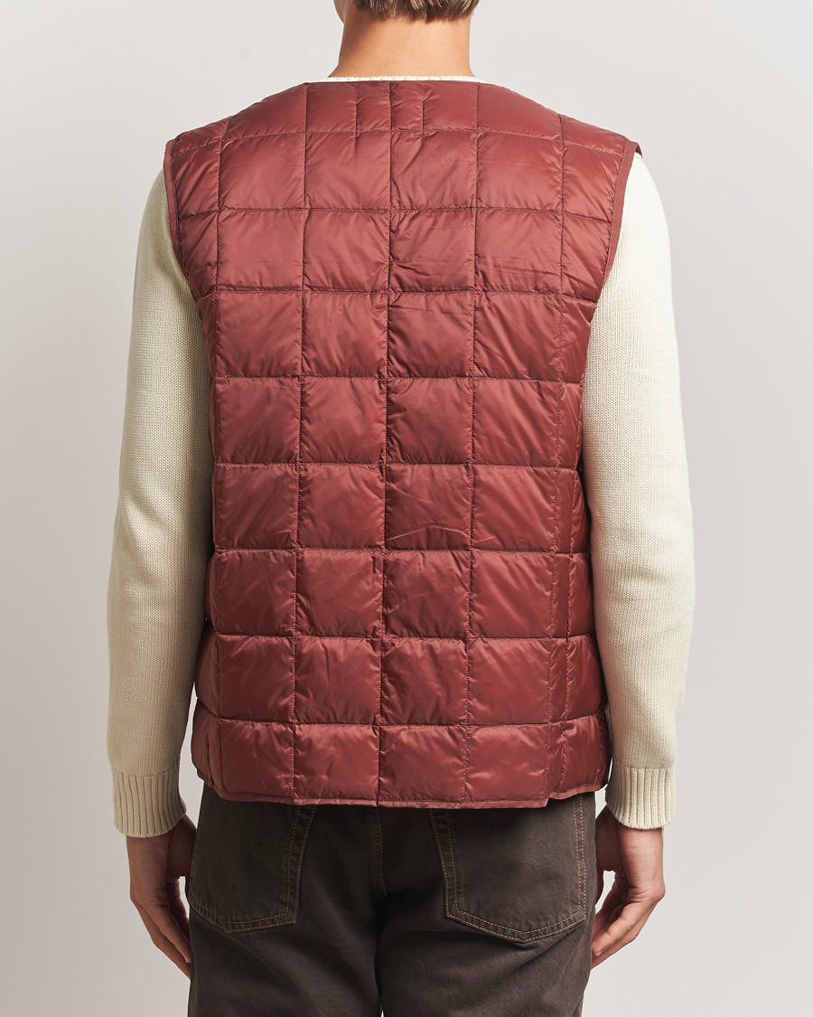 Herren | Jacken | TAION | V-Neck Lightweight Down Vest Dark Red