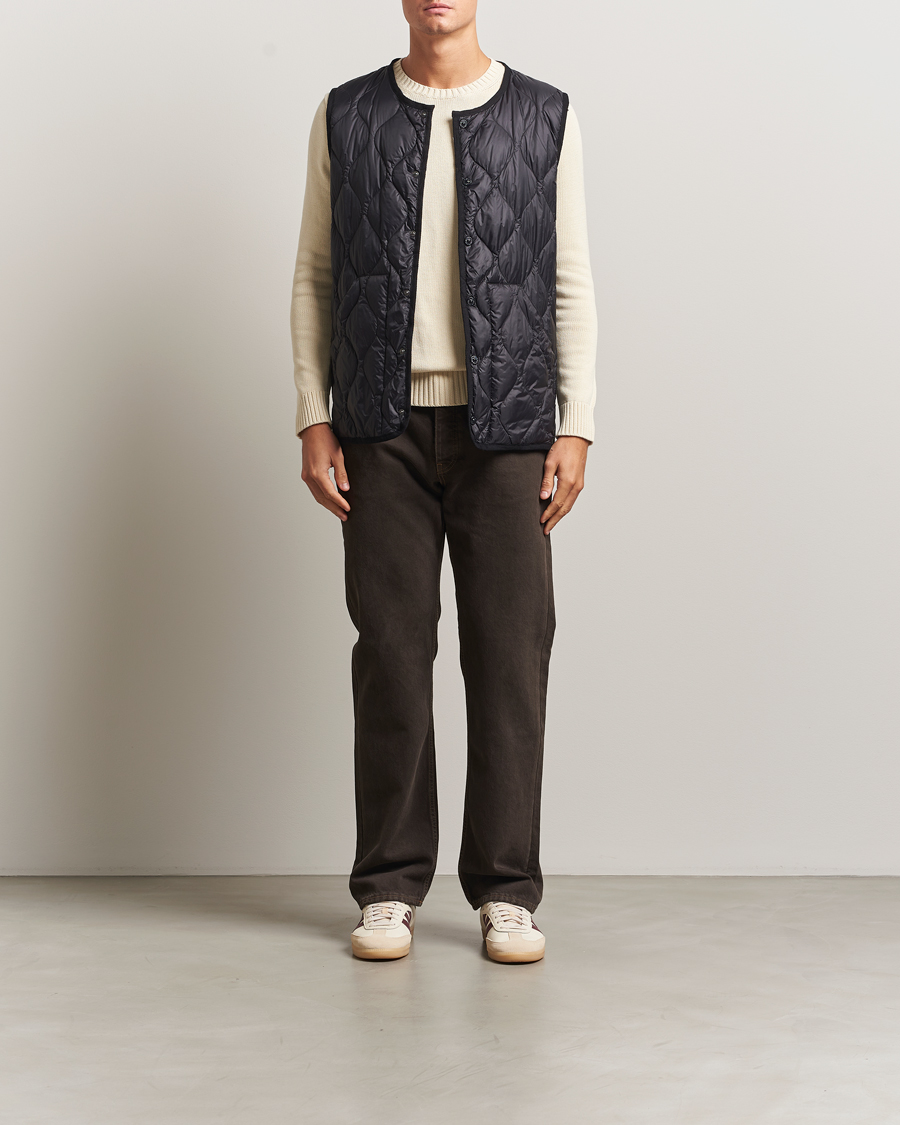 Herren | Jacken | TAION | Military Crew Neck Down Vest Black