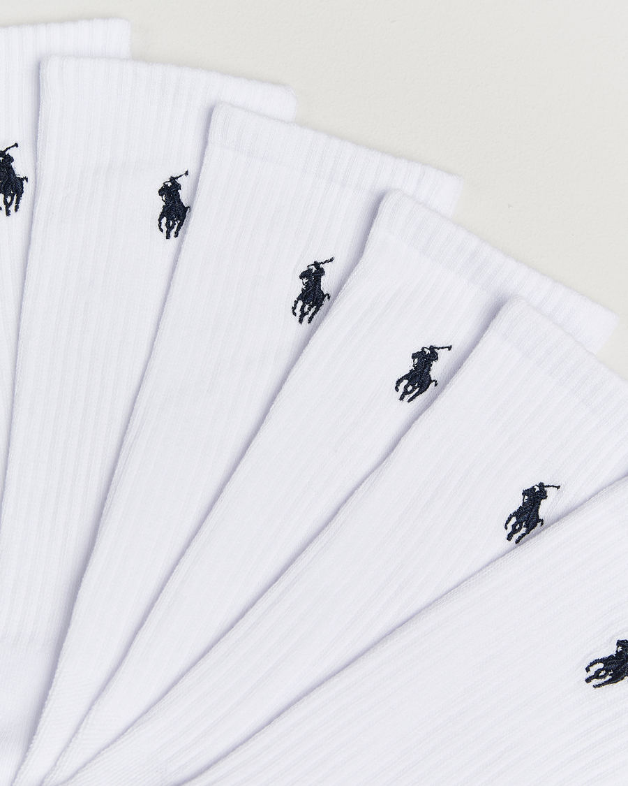 Herren | Unterwäsche | Polo Ralph Lauren | 6-Pack Cotton Crew Socks White