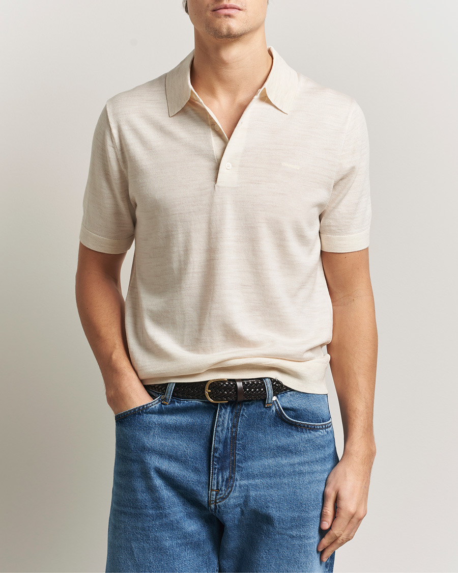 Herren | Poloshirts | Gant | Extrafine Merino Polo Seed Melange