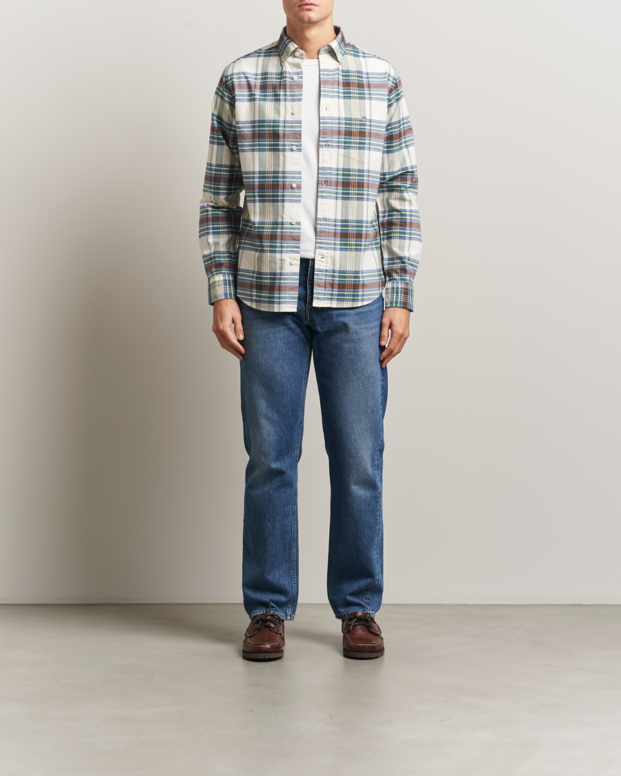 Herren | Hemden | GANT | Regular Fit Oxford Checked Shirt Woody Green