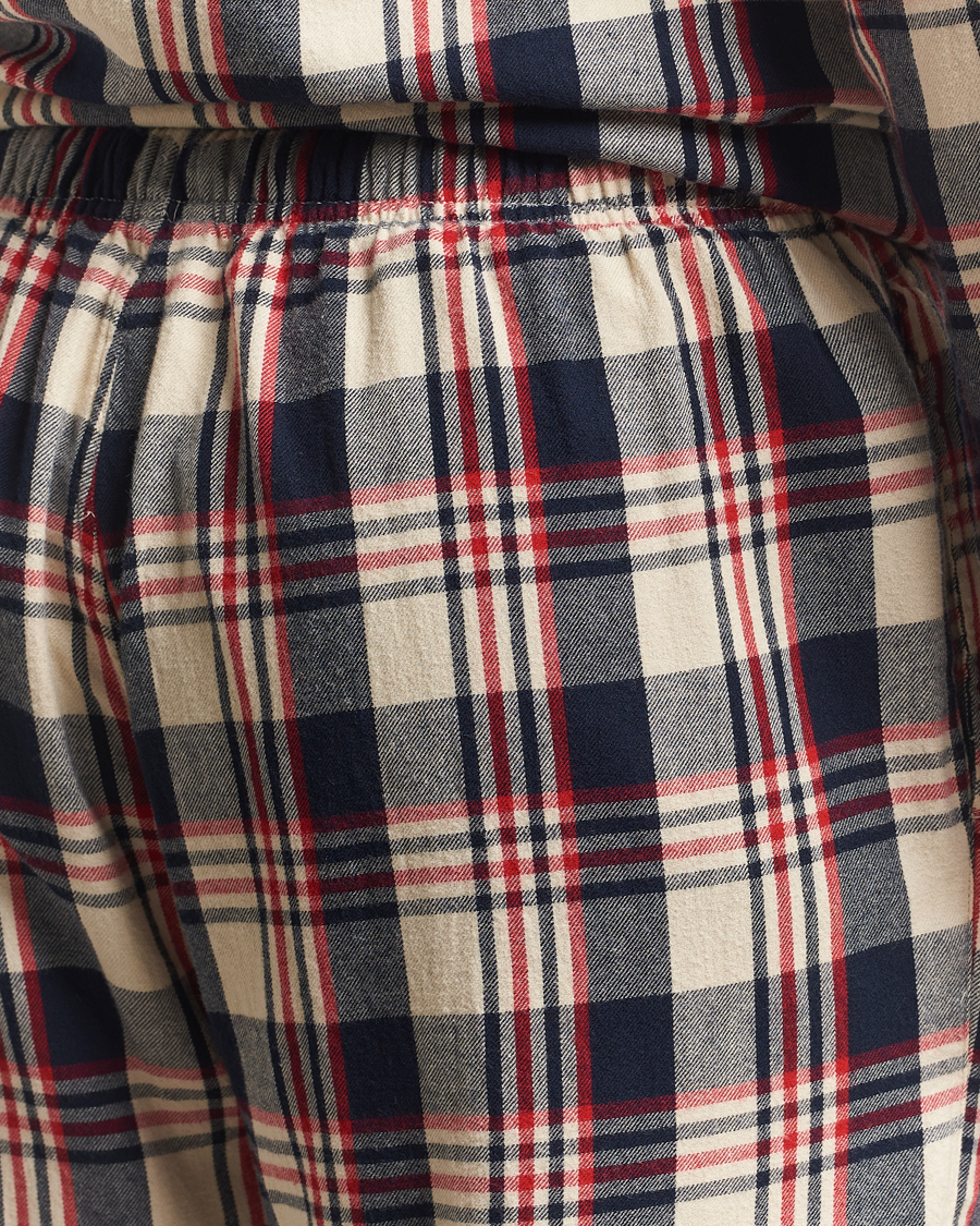 Herren | Schlafanzüge & Bademäntel | GANT | Flannel Checked Pyjama Set Ruby Red