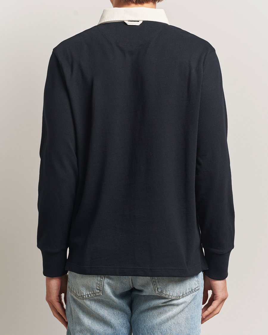 Herren | Pullover | Gant | Blocked Logo Heavy Rugger Black