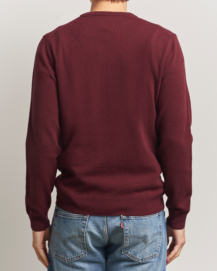 Herren | Pullover | Gant | Superfine Lambswool Crew Neck Bordeaux Melange