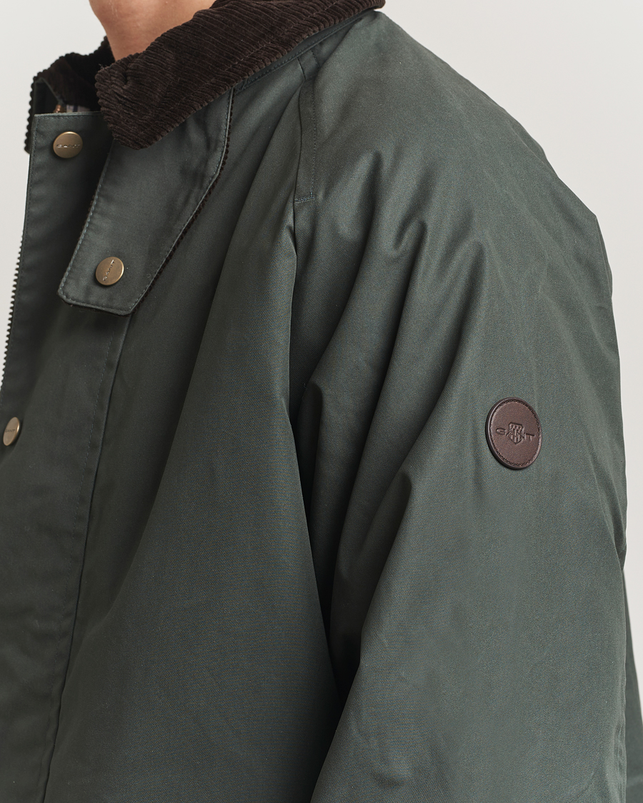 Herren | Jacken | Gant | Waxed Barn Jacket Woody Green