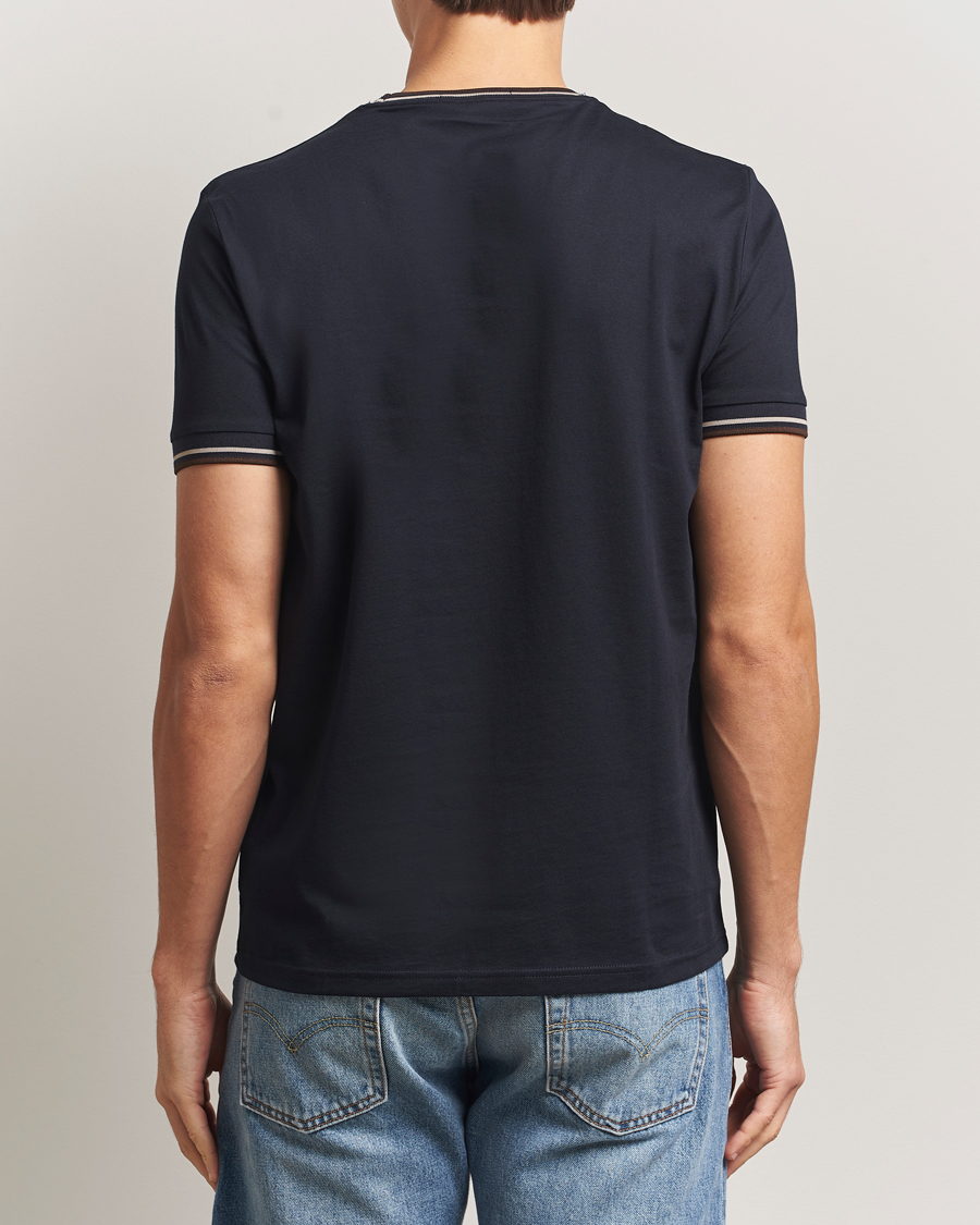 Herren | T-Shirts | Fred Perry | Twin Tipped T-Shirt Navy