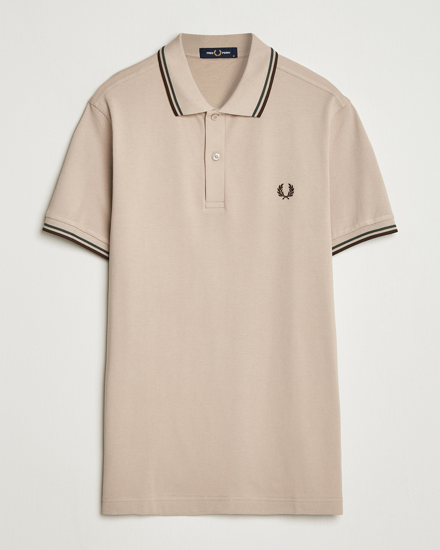 Herren | Poloshirts | Fred Perry | Twin Tipped Shirt Warm Oat