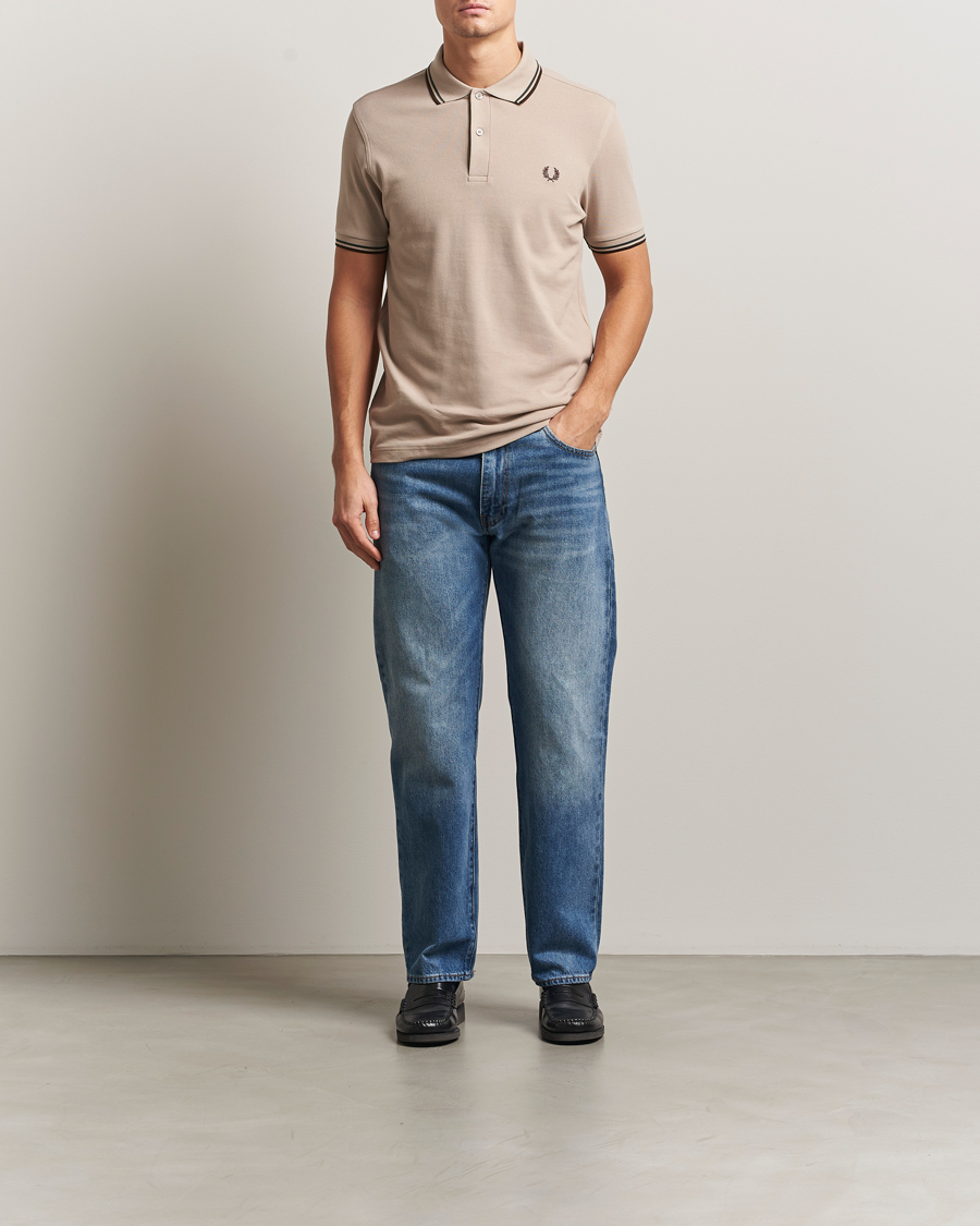 Herren | Poloshirts | Fred Perry | Twin Tipped Shirt Warm Oat