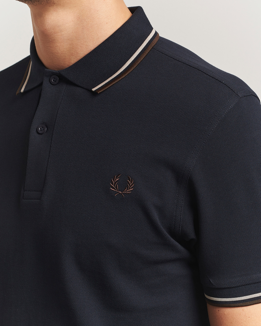 Herren | Poloshirts | Fred Perry | Twin Tipped Shirt Navy