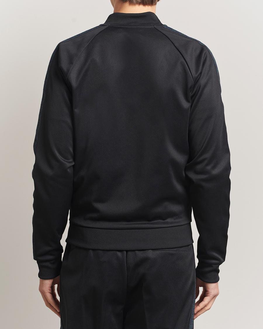 Herren | Pullover | Fred Perry | Blackwatch Tartan Taped Track Jacket Black