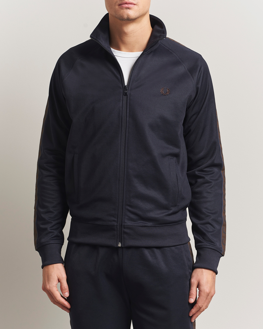 Herren | Pullover | Fred Perry | Taped Track Jacket Navy