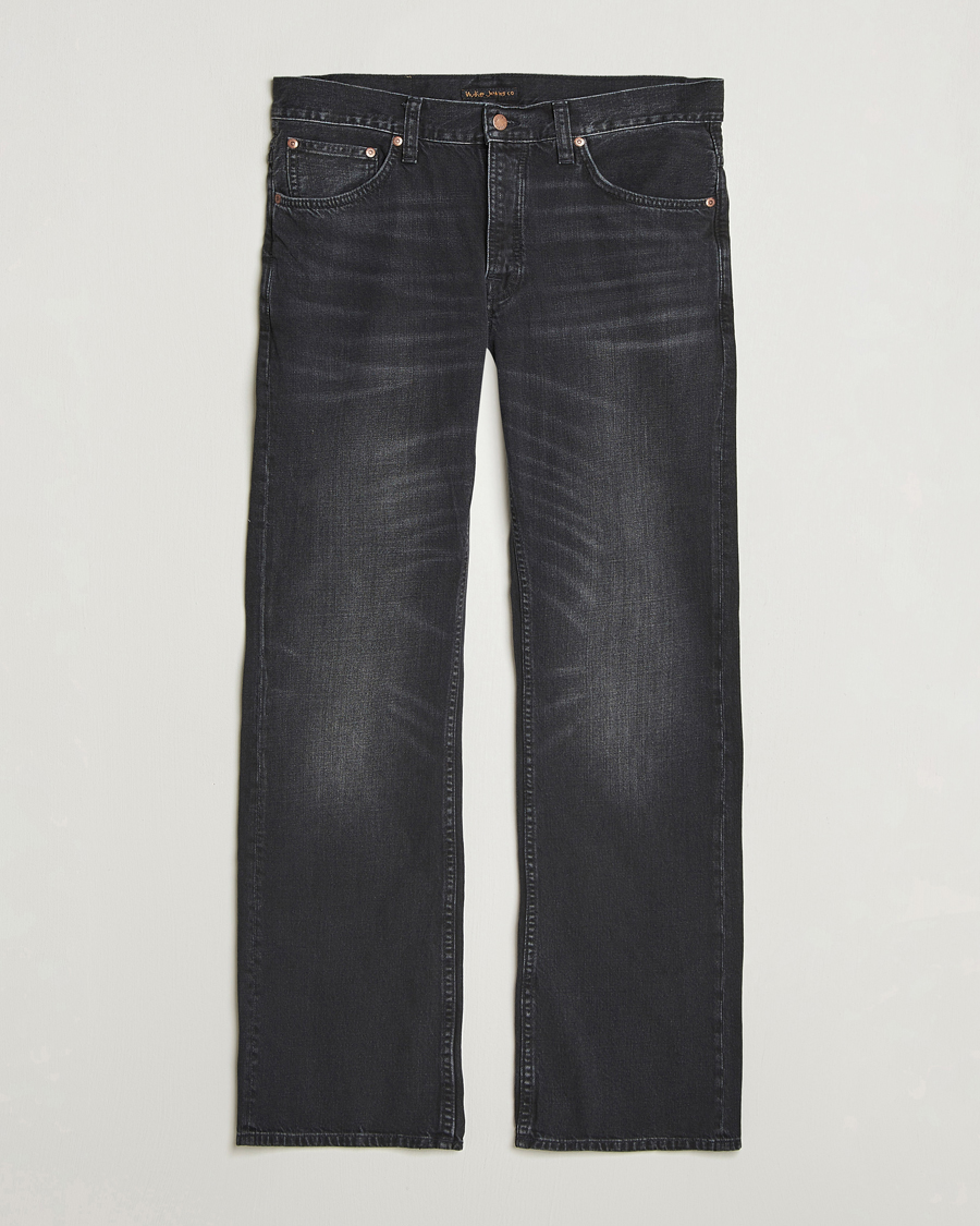 Herren | Jeans | Nudie Jeans | Flare Glenn Jeans Black Storm