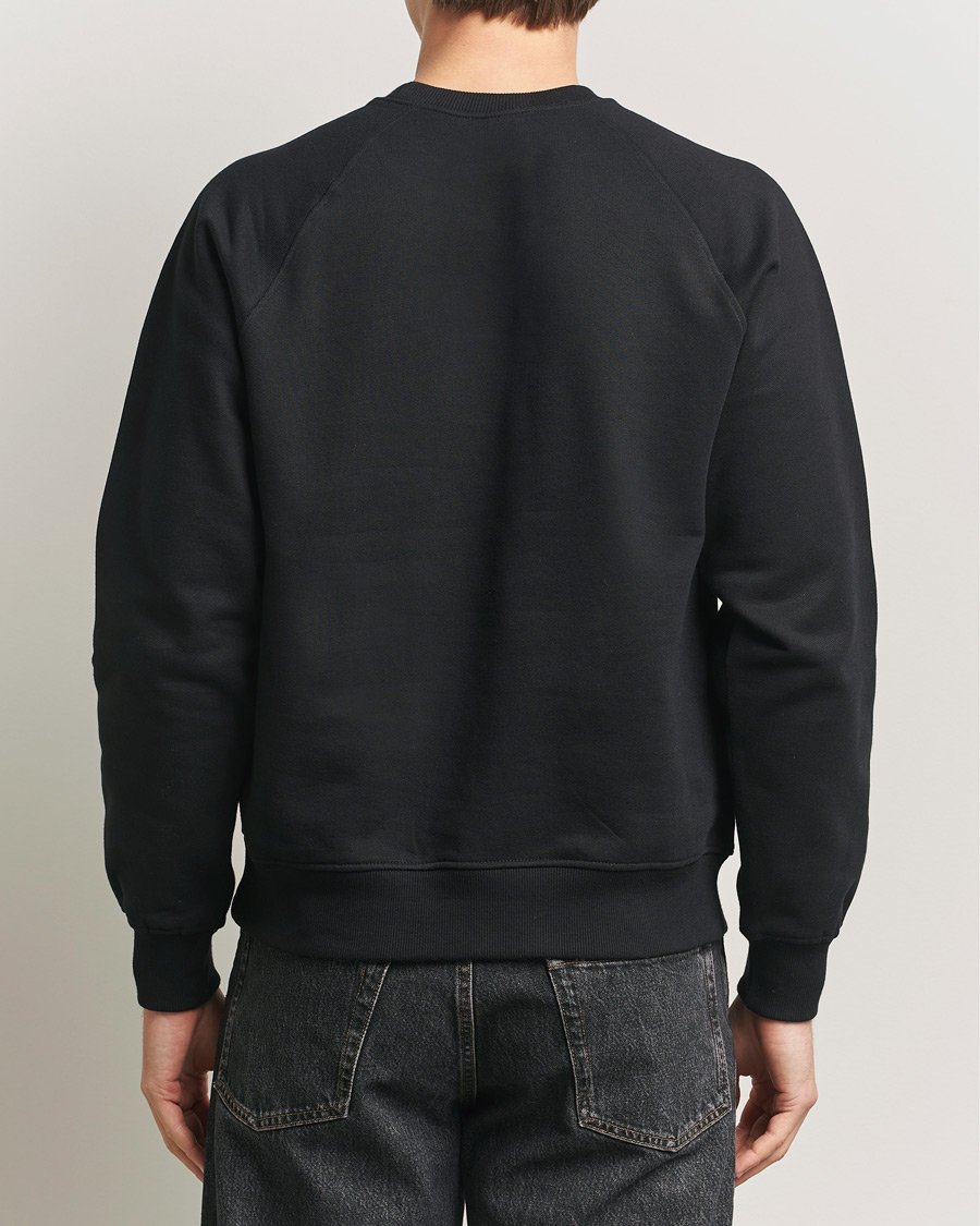 Herren | Pullover | Nudie Jeans | Palle Logo Crew Neck Sweatshirt Black