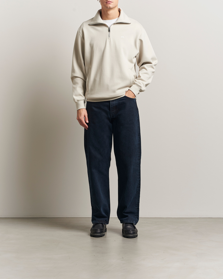 Herren | Pullover | J.Lindeberg | Callan Jersey Half Zip Moonbeam
