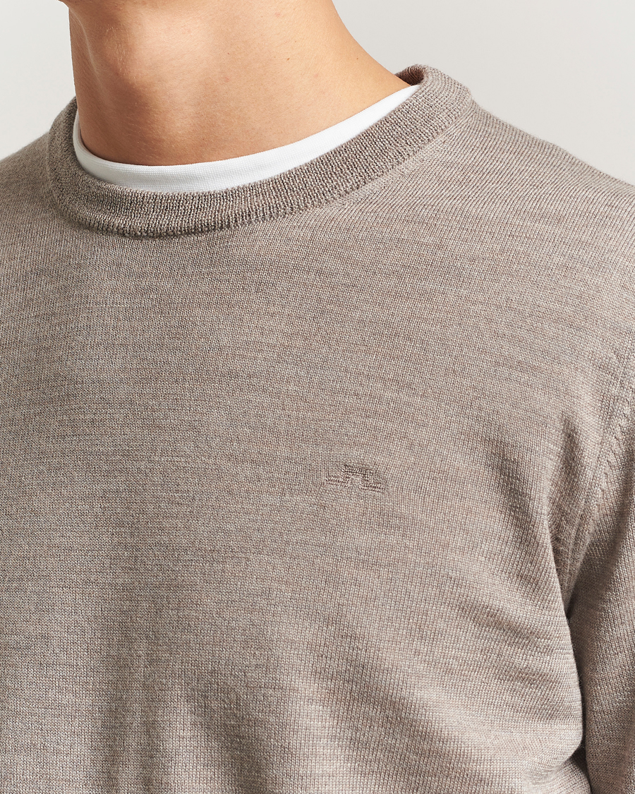 Herren | Pullover | J.Lindeberg | Keane Merino Crew Neck Brindle Melange