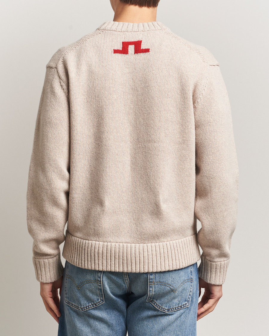 Herren | Pullover | J.Lindeberg | Fabian Graphic Knitted Sweater Moonbeam