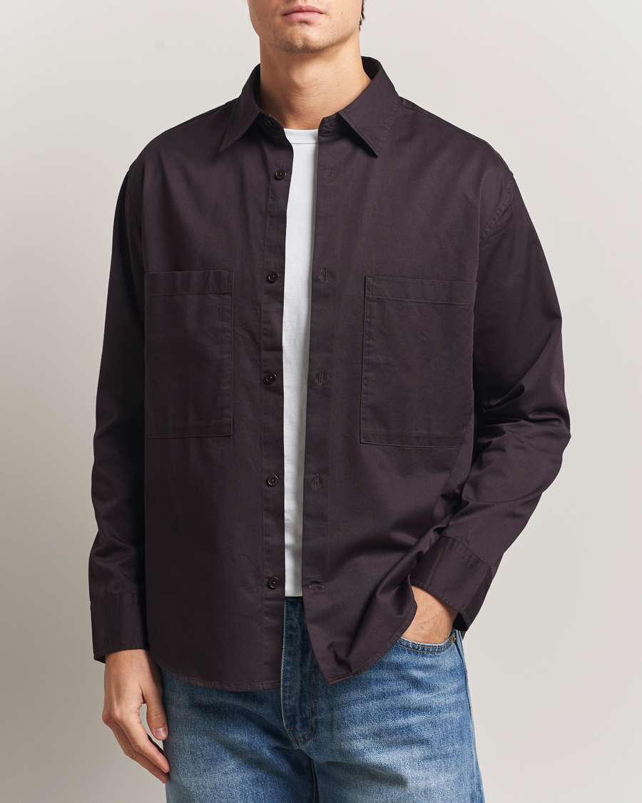 Herren | Hemden | NN07 | Freddy Tencel Workwear Shirt Dusky Port