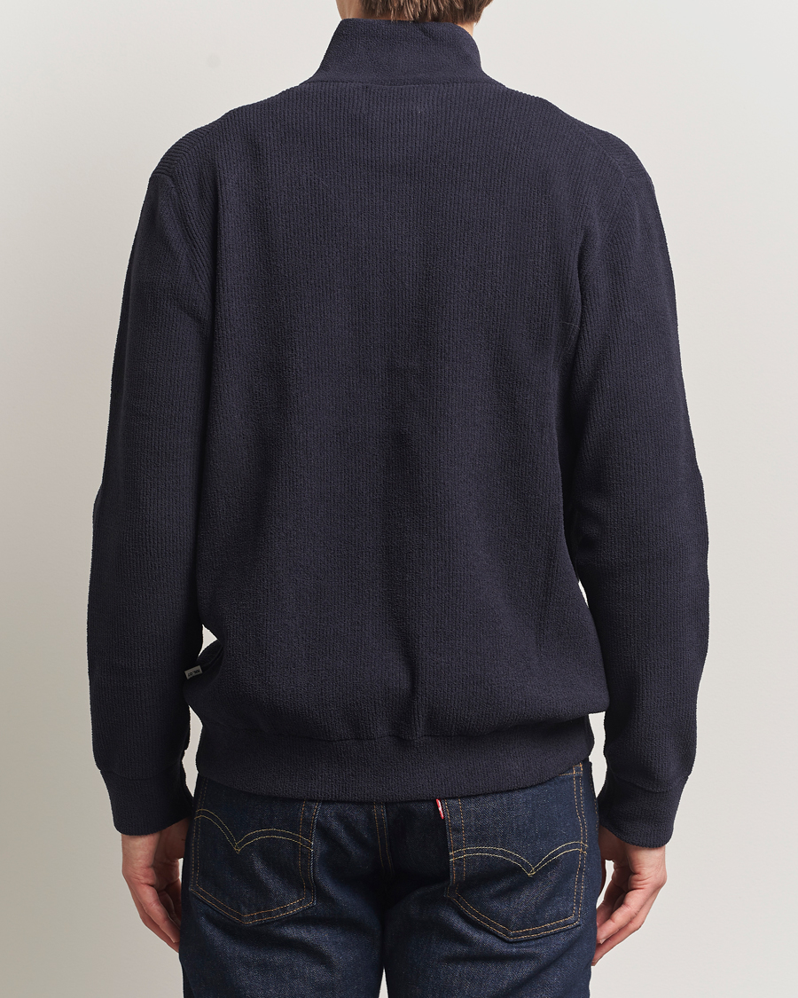Herren | Pullover | NN07 | Danny Rib Knitted Full Zip Navy Blue