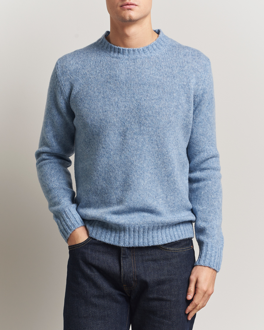 Herren | Pullover | NN07 | Lee Wool Knitted Sweater Denim Blue