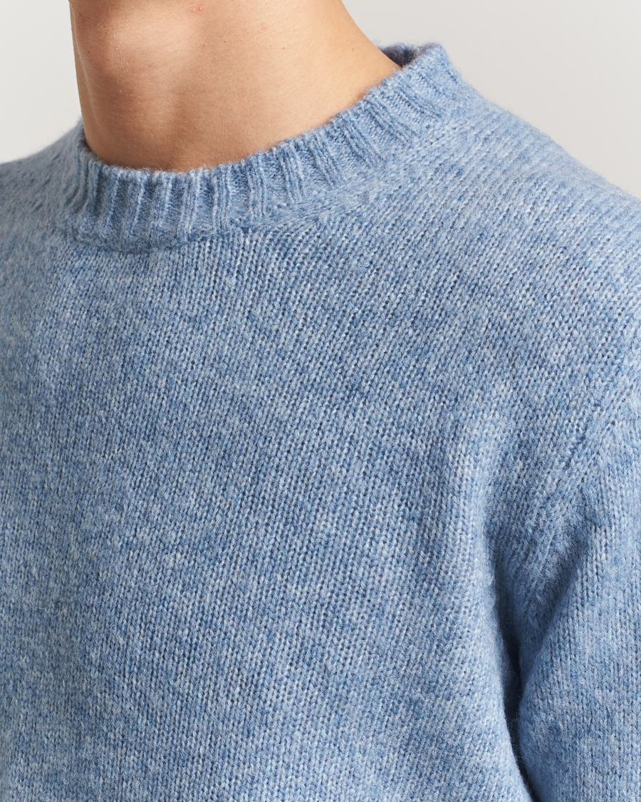 Herren | Pullover | NN07 | Lee Wool Knitted Sweater Denim Blue