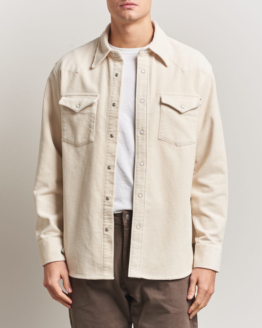 Herren | Hemden | NN07 | Ricky Corduroy Overshirt Ivory