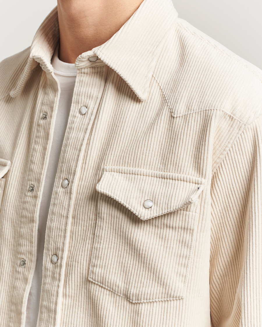 Herren | Hemden | NN07 | Ricky Corduroy Overshirt Ivory
