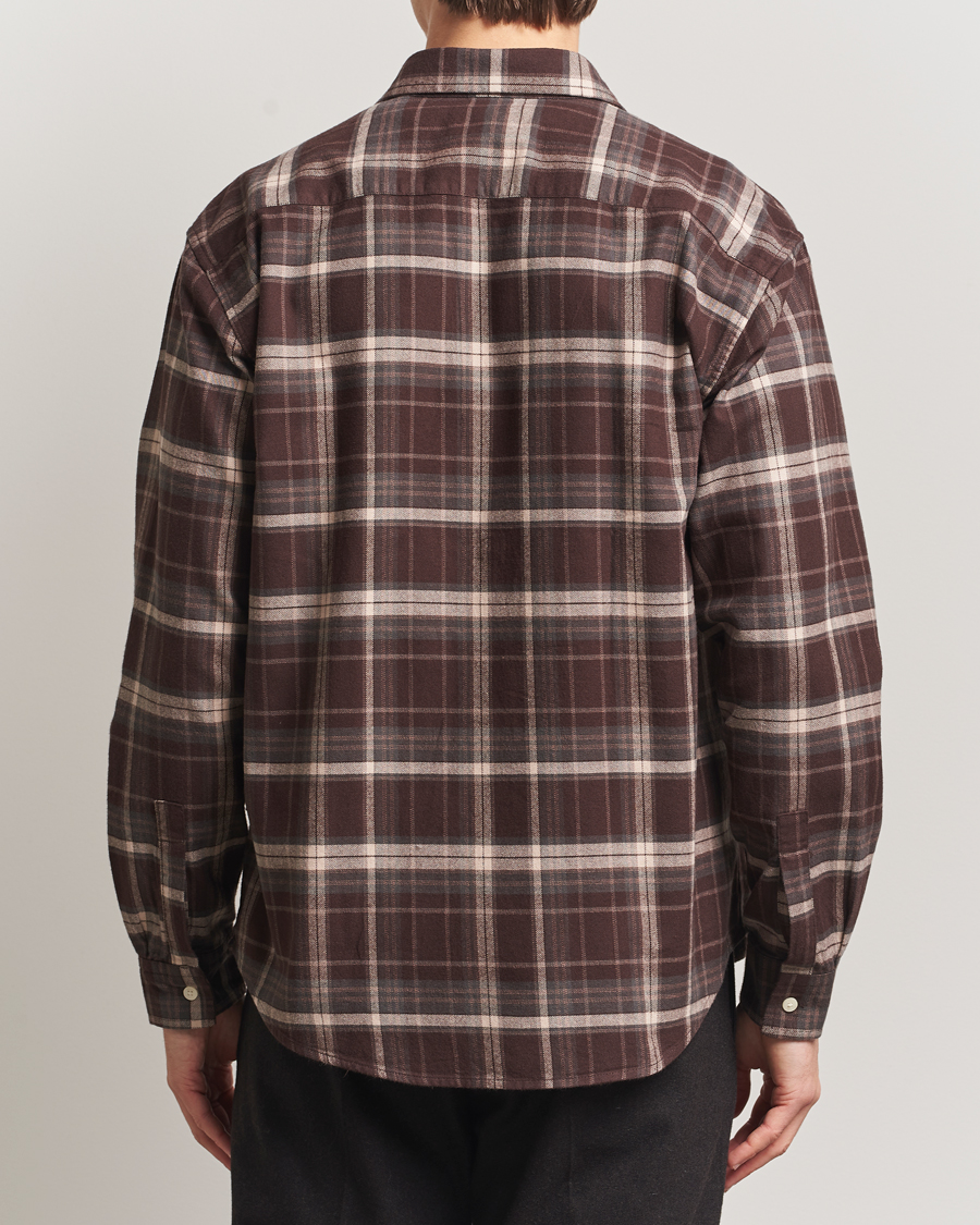 Herren | Hemden | NN07 | Deon Flannel Checked Shirt Dusky Port