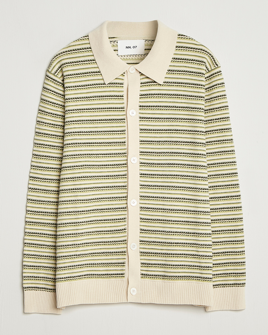 Herren |  | NN07 | Jackie Structured Knitted Cardigan Ivory Multi