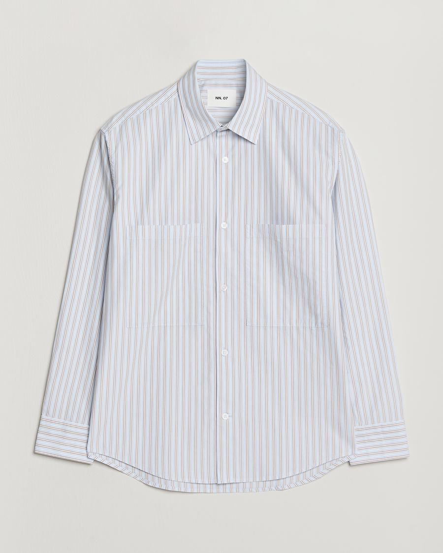 Herren |  | NN07 | Freddy Striped Poplin Shirt Multi