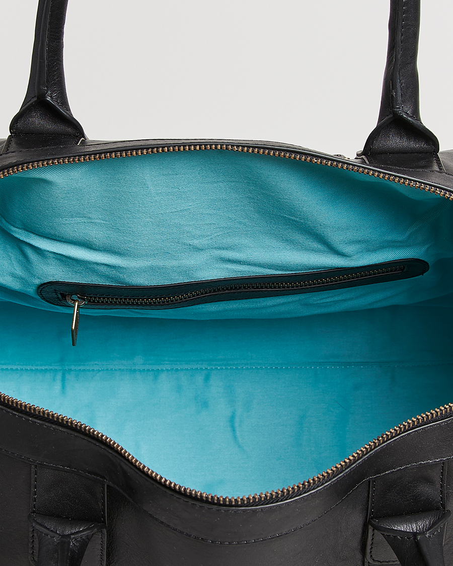 Herren | Pampeano Varon Small Leather Weekend Bag Black | Pampeano | Varon Small Leather Weekend Bag Black