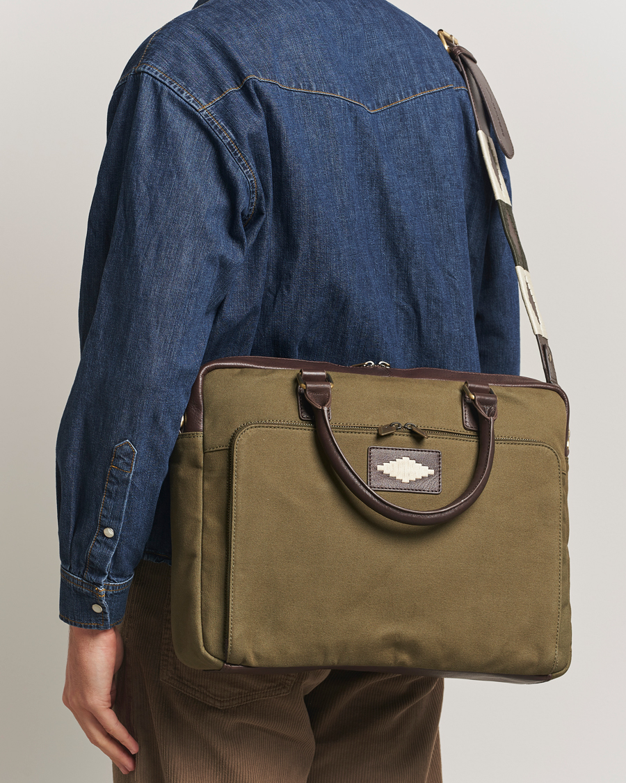 Herren | Taschen | Pampeano | Mensajero Canvas Briefcase Forest