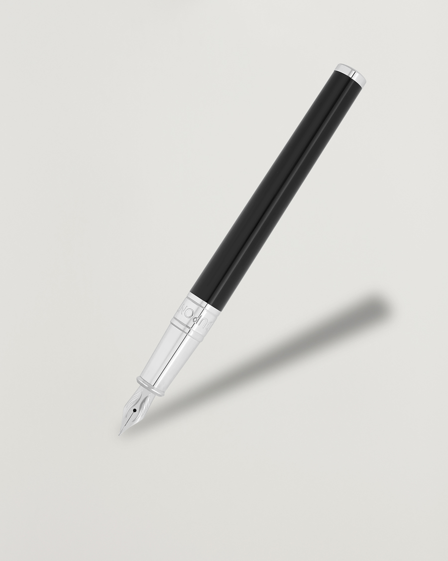 Herren | Stifte | S.T. Dupont | D-Initial Fountain Pen Duo Black/Chrome