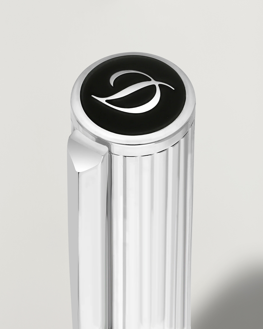 Herren | Stifte | S.T. Dupont | D-Initial Fountain Pen Duo Black/Chrome