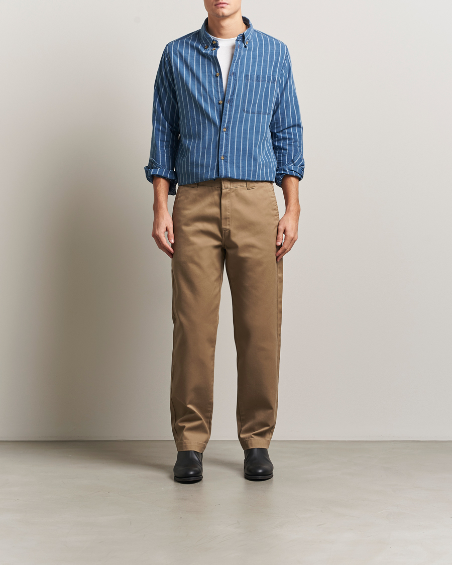 Herren | Hemden | LES DEUX | Indigo Stripe Shirt Denim Blue
