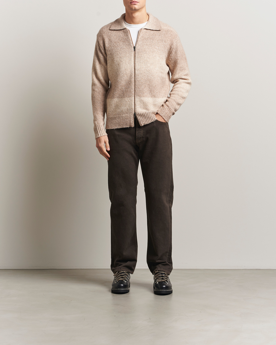 Herren | Pullover | LES DEUX | Gannon Gradient Zipper Cardigan Prairie Sand
