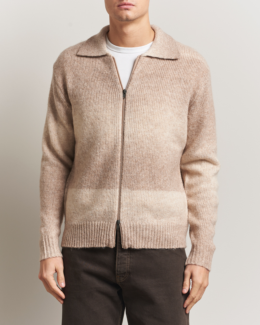 Herren | Pullover | LES DEUX | Gannon Gradient Zipper Cardigan Prairie Sand