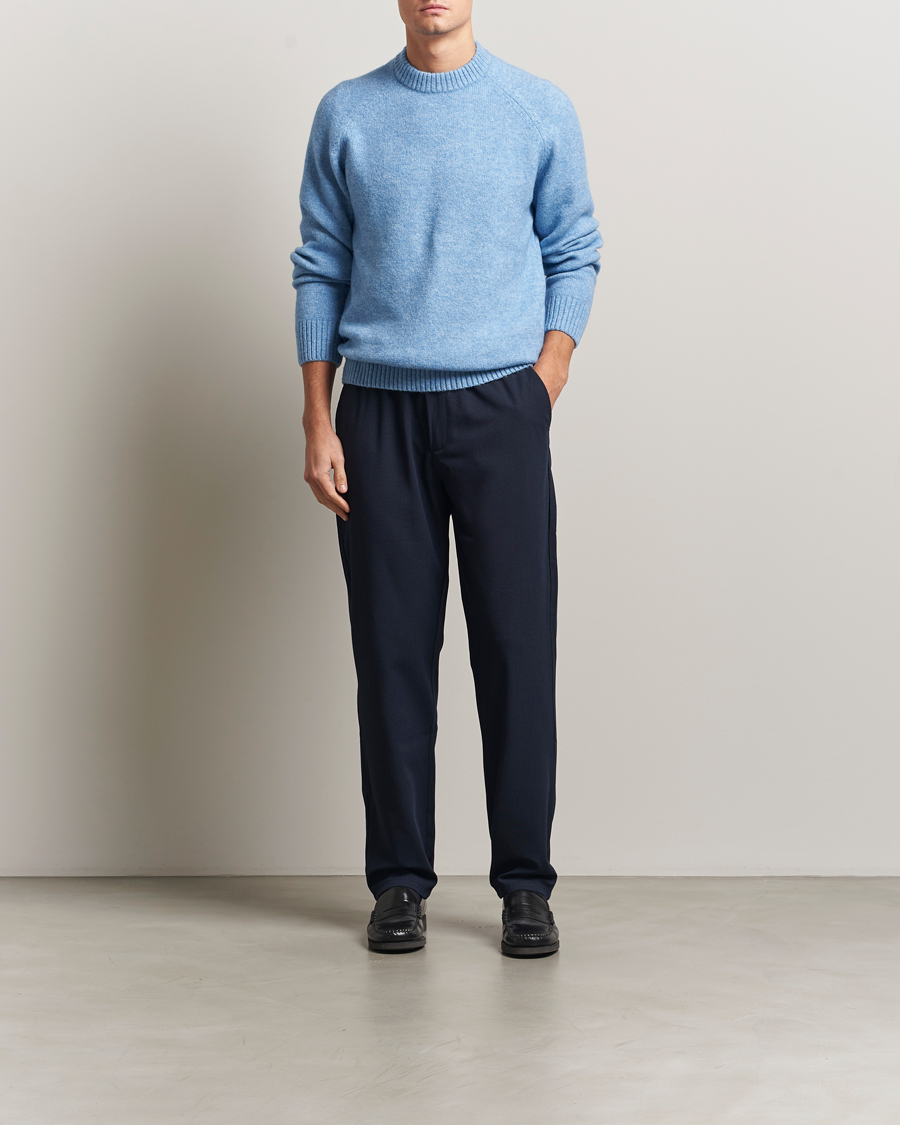 Herren | Hosen | LES DEUX | Como Tapered Textured Pants Dark Navy Blue
