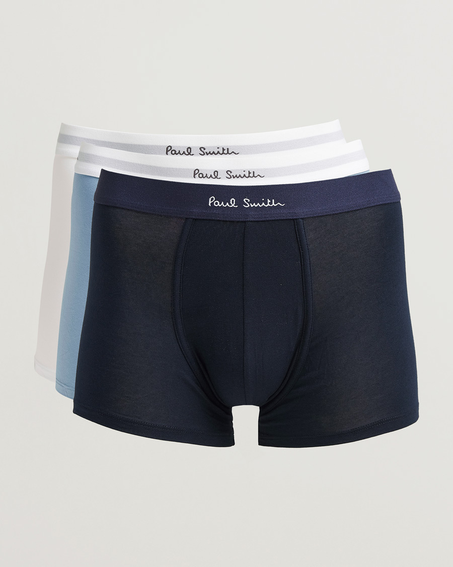 Herren | Neu im Onlineshop | Paul Smith | 3-Pack Trunk White/Navy/Light Blue