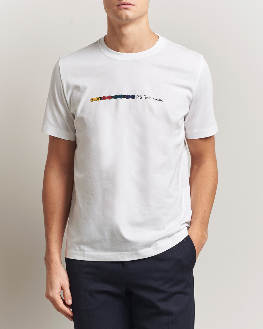 Herren | T-Shirts | PS Paul Smith | Chain Printed T-Shirt White