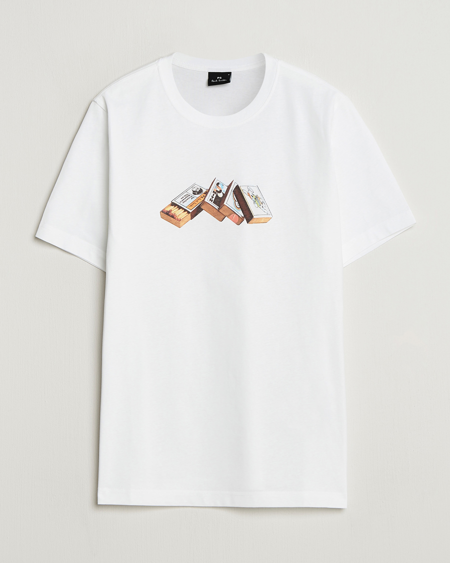 Herren | T-Shirts | PS Paul Smith | Matchboxes Printed T-Shirt White