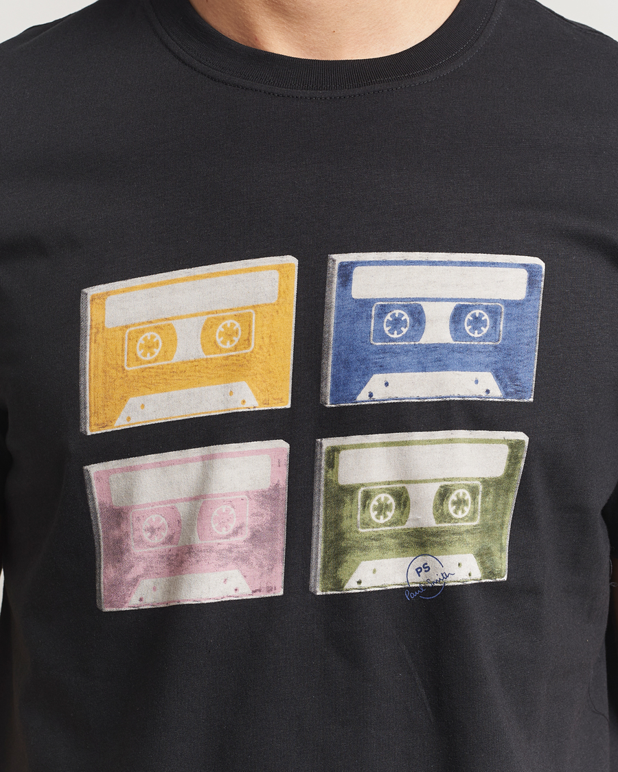 Herren | T-Shirts | PS Paul Smith | Tapes Printed T-Shirt Black