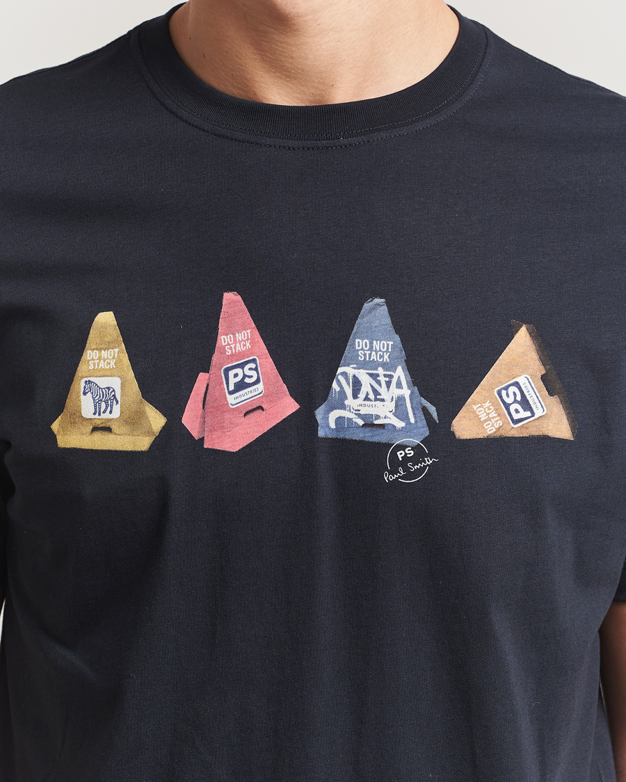 Herren | T-Shirts | PS Paul Smith | Cones Printed T-Shirt Navy