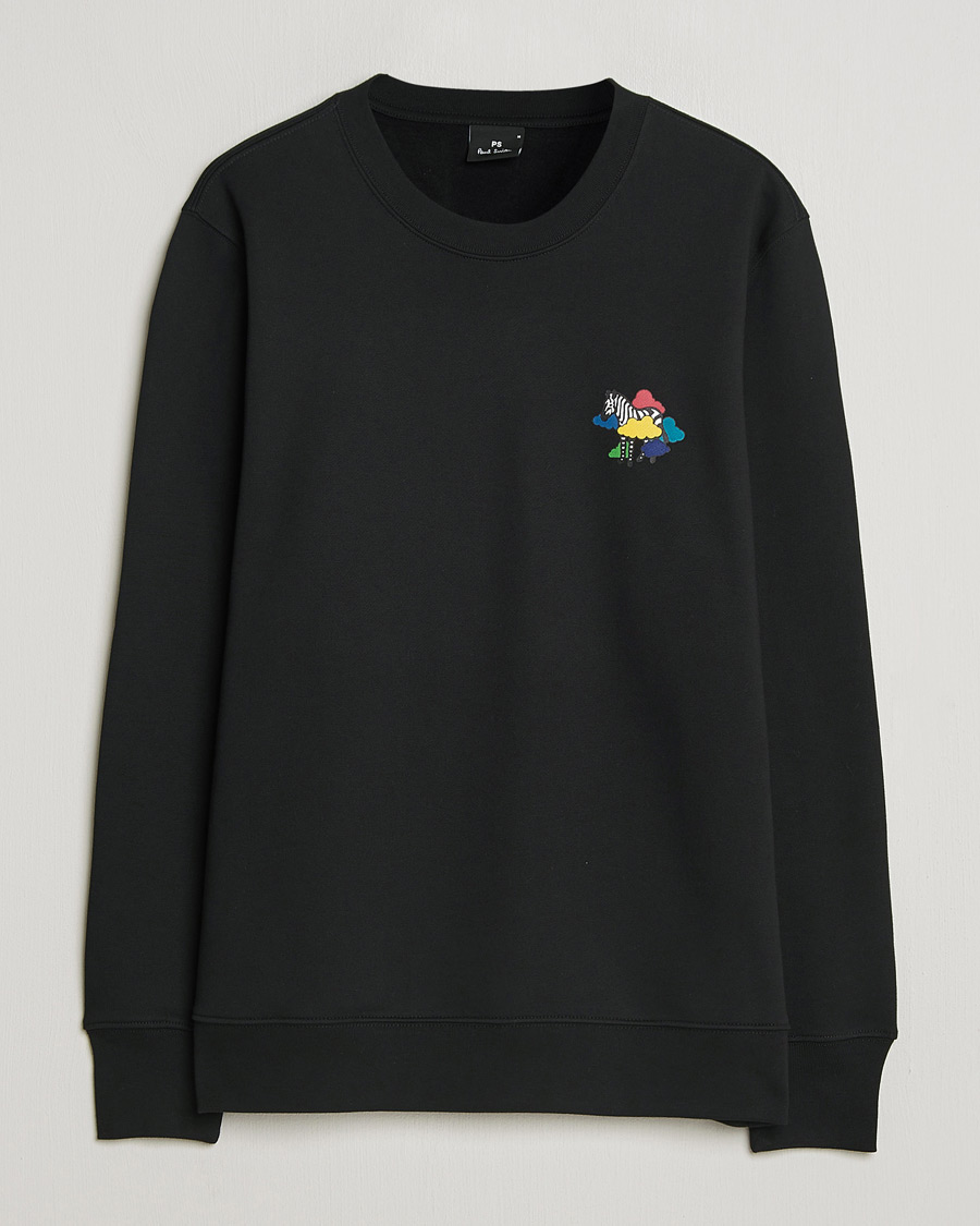 Herren | Pullover | PS Paul Smith | Cloud Zebra Printed Sweatshirt Black