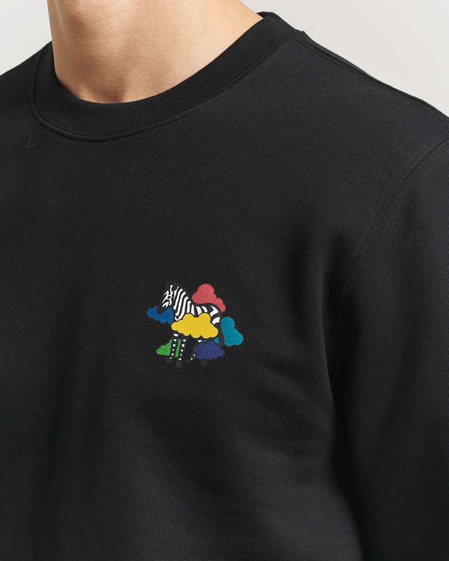 Herren | Pullover | PS Paul Smith | Cloud Zebra Printed Sweatshirt Black