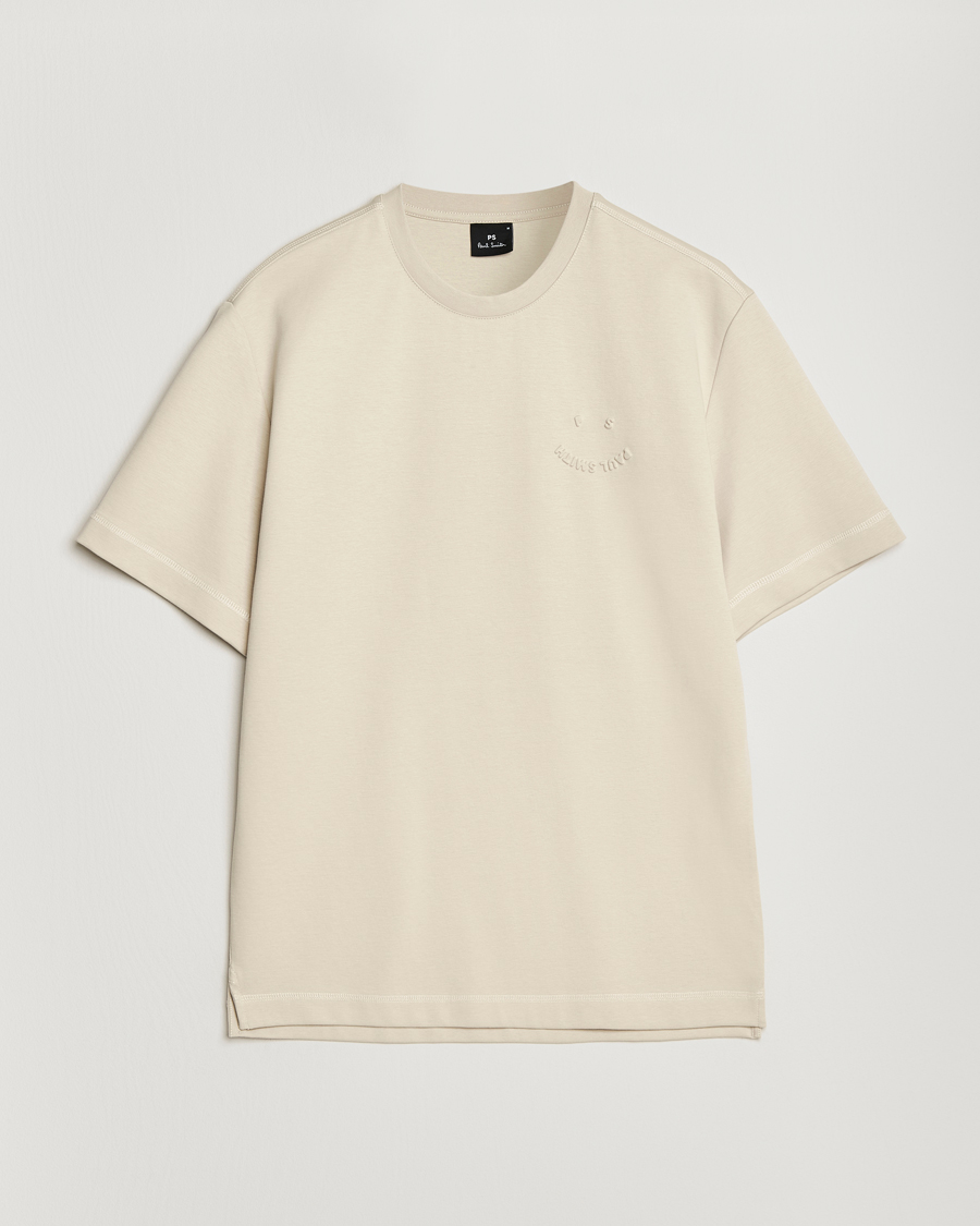 Herren | T-Shirts | PS Paul Smith | Casual Fit Happy T-Shirt Ecru