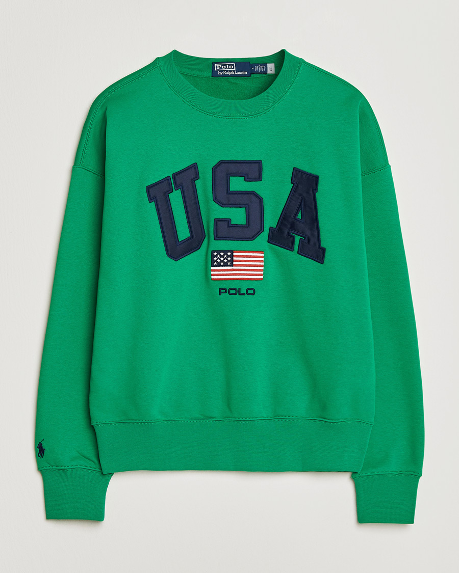 Herren | Pullover | Polo Ralph Lauren | USA Sweatshirt Billiard Green
