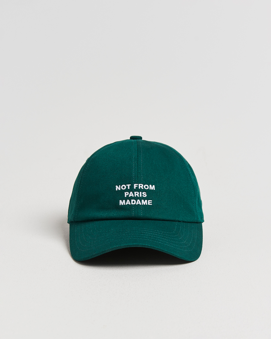 Herren | Hüte & Mützen | Drôle de Monsieur | Slogan Baseball Cap Dark Green
