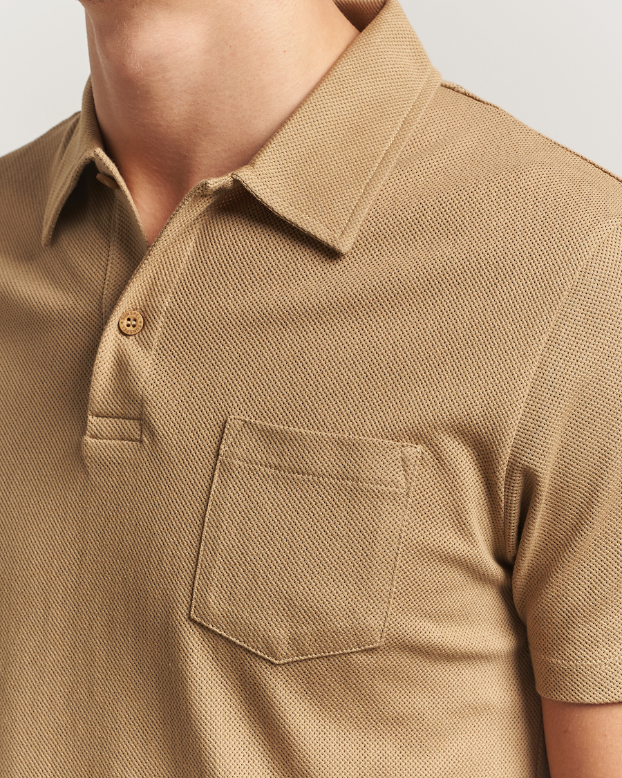 Herren | Poloshirts | Sunspel | Riviera Polo Shirt Tan