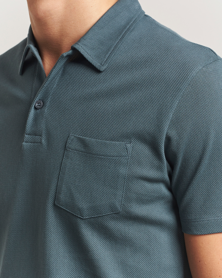 Herren | Poloshirts | Sunspel | Riviera Polo Shirt Dark Petrol